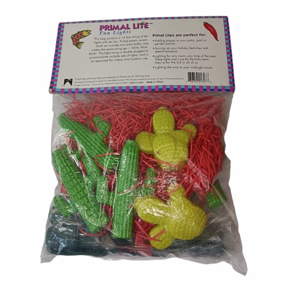 Primal Lite Fun Lights Cactus Christmas Party Lights New - Picture 2 of 9